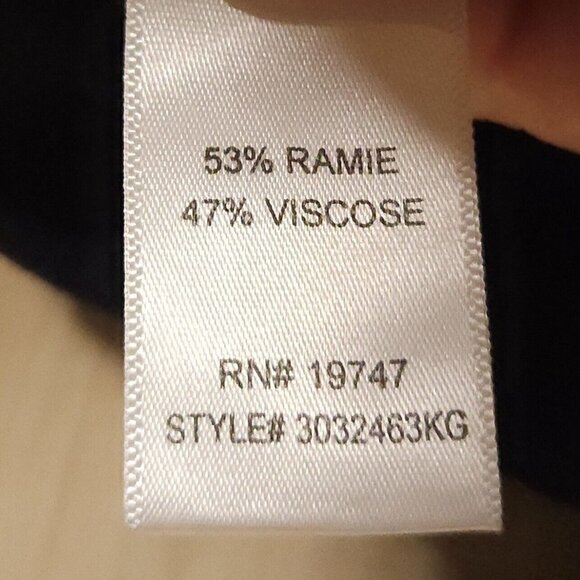 Counterparts Black Linen Feel Capri Pants 12 - Picture 7 of 8